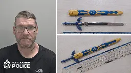 Man Sentenced to Four Months in Prison for Carrying a 6-Inch Master Sword in Public - IGN