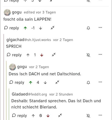 Insra nördlichen Frainde. Je früha "wir" aff Österreichisch umstelln, desto pessa sonst hört di Diskriminierung nia au...