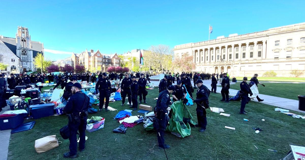 Live updates: At least a dozen people arrested at UW-Madison pro-Palestinian protest